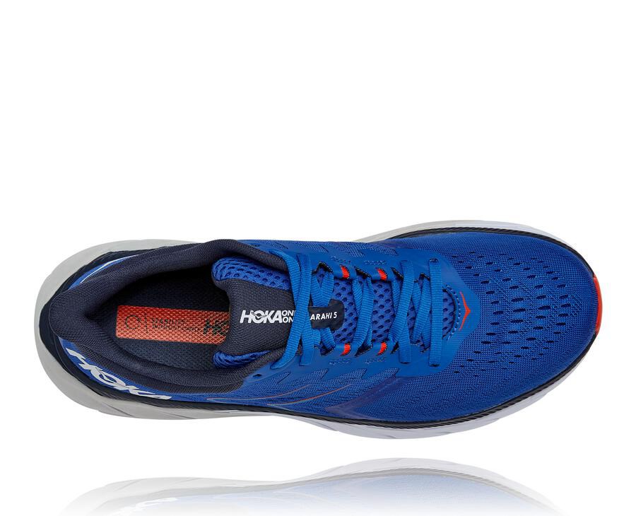 Chaussure Running Hoka One One Arahi 5 Homme - Bleu - XZG-279041